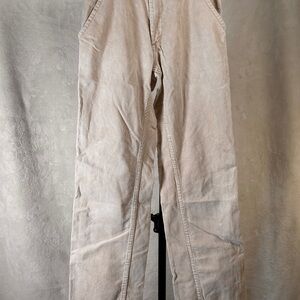 Cream Wide Leg Pants Lightweight Fabric